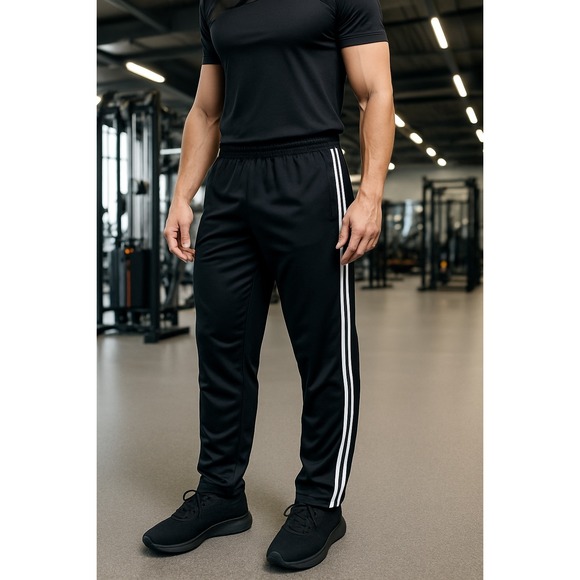 Gioberti Mens Size L Large Black Track Pants Athletic Training Jogger Pants - Picture 1 of 8